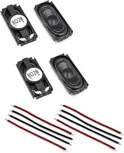 4pcs Micro Internal Magnetic Speaker Loudspeaker 8 Ohm DIY Round Magnetic Speaker (16 * 35MM-8R-2W)