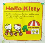 【震撼精品百貨】HELLO KITTY 凱蒂貓~方巾/毛巾-騎腳踏車造型