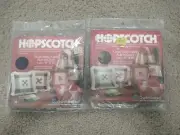 Lot Of 2 Hopscotch Cross Stitch Fabric Aida 14 Count “15x15” (1) Blue+(1) Brown