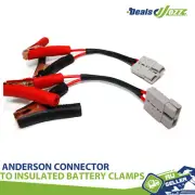 2PCS 50A Anderson Style Connect Plug Extension to 100A Alligator Clips Lead Wire