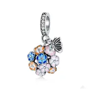 Silver plating Jewelry Colorful Garden Charm for Beads Bracelet & Bangle
