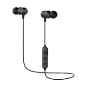 AIWA In-Ear Gel Wireless Bluetooth USB-A to USB-Micro Sports Headphones Black