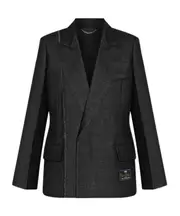 seam-embellished blazer UK10,UK6 black