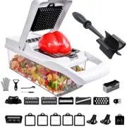 Mandoline Slicer, 12 Blade Vegetable Chopper Cucumber Slicer Potato Slicer On...