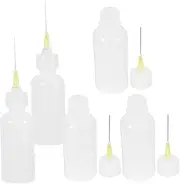 Veemoon 5pcs Squeeze Bottles Needle Tips Glue Applicator for Pottery Quilling and Acrylic Painting Lightweight Ergonomic Design for Precise Liquid Application