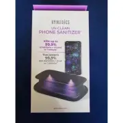New HoMedics UV-Clean Portable Phone Sanitizer in Black kills up to 99.9%