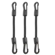3pcs Portable Hook Ropes Buckle Straps Elastic Tie Down Straps Outdoor Supply