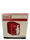 Red Coca Cola Polar Bear Coke Mini Fridge Compact Personal Refrigerator Retro