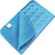 Pet Cooling Mat for Dogs Cats, Extra Large Dog Cooling Mat Pet Cooling Pad Breathable Summer Pet Ice Cushion Reusable Puppy Soft Thick Cushion Bed Cover for All Seasons (XL/100 * 70cm)