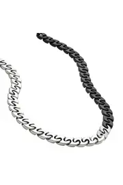 [Diesel] Diesel - Two-Tone Stainless Steel Chain Necklace - Necklaces - Unisex - Silver UNI Silver