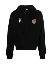 Apple Over flatlock hoodie S,XS,M Black