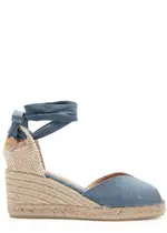 Castañer Bilina 60 Canvas Wedge Espadrilles - Blue - 38 (IT38/ UK5) 38 (IT38/ UK5)