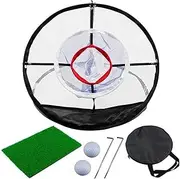 Golf Training Accessories 2M/3M Golf Cages Golf Mats Practice Net Trainer Indoor Outdoor Hitting Net Set Golf Chipping Net Golf Practice Net
