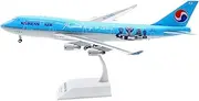 Pre-Built Model Aircraft 35CM 1/200 Scale Civilian Aircraft Model for Korean Air B747-400 HL7488 Highly Detailed Airplane Miniature Miniature Airplane Model