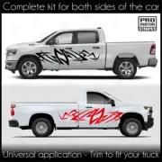 Tribal Razor Side Stripes Decals For Chevrolet Silverado Colorado S10 WT LT EV