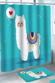 Adorable South American Alpaca Shower Curtain