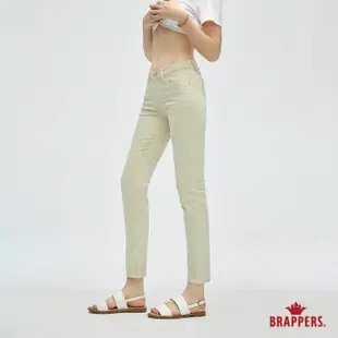 【BRAPPERS】女款 Color Life色褲系列-中腰彈性七分窄管褲(綠)