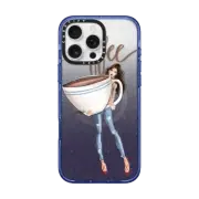 iPhone 16 Pro Max Impact Case MagSafe Compatible Just one Cup (Coffee Girl Fashion Illustration Case)
