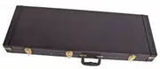 V-CASE Electric Guitar Hard Case, Strat / Tele Rectangular, Black, Plush