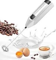 YBVABE Milk Frother Handheld with Matcha Whisk with High Powered Improved Motor, Coffee Stirrer for Milk Froth - Mini Whisk Electric Chocolate Shaker & Drink Mixer for Cappuccino and More