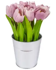 National Tree Company 9In Mauve Tulip Bouquet