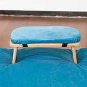 Meditation Bench, Cushion Meditation Yoga Bench, Removable Cushion, Prayer Bench, Kneeling Meditation Bench, Suitable for Long Meditation,Blue