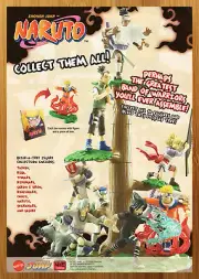 2007 Mattel Naruto Action Figures Promo Print Ad/Poster Build-A-Tree Collection