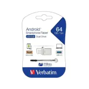 Verbatim Store N Go Otg Micro Usb 3 Drive 64Gb Dual Usb 3