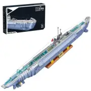 Submarine Ship Building Blocks Set, 6112 Pieces German VIIC U-552 Submarine B...