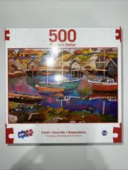 Sure Lox Puzzle Peggy's Cove 500 Pc Boats Ships Houses NIP Puzzlers Choice NEW