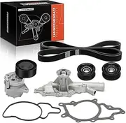 Frankberg Timing Belt Tensioner Pulley Tensioning Device Belt Tensioner V-Ribbed Belt Drive Deflection Guide Pulley Replace# KP26PK2260-2