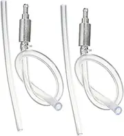 HEALLILY 2 Set Motorcycle Brake Bleeding Kit Hose Kit Non-return Valve Easy Bleeder Tool for Motorcycle Motorbikes