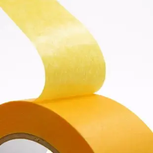 【9192D】和紙 遮蔽膠帶-黃色18mm x20m 和紙膠帶 美紋紙膠帶 好黏易撕 高防滲耐高溫 (5.2折)