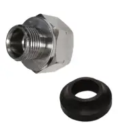 Everbilt 1/2" Slip Joint x 3/8" Compression Chrome Plated Brass Adapter Fitting