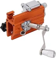 Portable Aluminum Alloy Chainsaw Chains Grinding Tool Sharpening Jig Home Hand Operated Sharpener Crank Stainless Steel Tooth Blade Grinder Precise Kit for Repairing