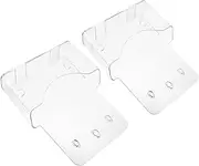 CAXUSD 2Pcs Wall Mounted File Holder Desktop Document Organizer for Home Office Transparent Paper Display Stand for Flyers Catalogs and Magazines