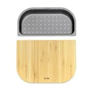 Clark HALF BOARD & COLANDER SET Fits Quatro, Monaco & Corner Sinks *Aust Brand