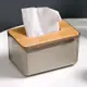 居家家木質蓋紙巾盒北歐ins家用客廳餐巾紙收納盒茶幾透明抽紙盒