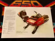 ‘74 CHAPARRAL SSX Liquid Cooled Snowmobile Poster vintage sled SS-X