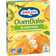 Birds Eye Oven Bake Fish Lemon Crumb 425g