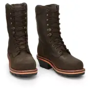 $290 CHIPPEWA Thunderstruck 10" Waterproof Insulated | Brunette (Brown) | 8.5 D