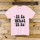 It Is What It Is Retro T-Shirt - Fun Gift , Graphic Tee, Choose Color Size