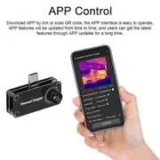 Type-C Infrared Thermal Imager -20-1000 Tempreature Measuring Meter Android Phone Infrared Thermal Imager Black