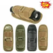 Tactical Flashlight Torch Holster Holder Belt Pouch Carry Case Waist Bag Outdoor