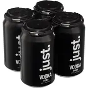 [Just Drinks] Just Drinks Vodka Soda Black 330mL
