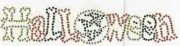 Halloween Witch Iron On Transfer Hot Fix Bling Rhinestone Rhinestud Deisgn Motif
