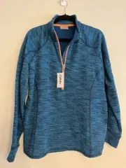 NWT Cabela’s Blue Pullover Sweater Jacket Activewear Thumb Holes Women’s 2X
