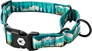 Wolfgang Heavy Duty Martingale Dog Collar with Quick Release Nylon Buckle for Walking & Training, GreatEscape Print, Extra Large