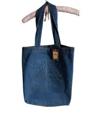 Vintage GETTYSBURG Denim Tote Bag Made in USA 100% Cotton 17"x19" Still W/tags
