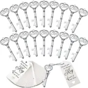 100 Sets Skeleton Key Bottle Openers for Bridal Shower Favors Wedding Souvenirs
